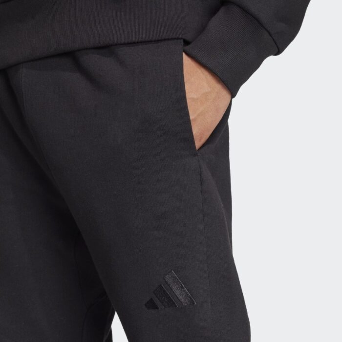 ⁦Adidas Mens' ALL SZN French Terry Regular Tapered Pants - Black⁩ - الصورة ⁦6⁩