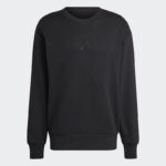 ⁦Adidas Mens' ALL SZN French Terry Sweatshirt- Black⁩ - الصورة ⁦2⁩