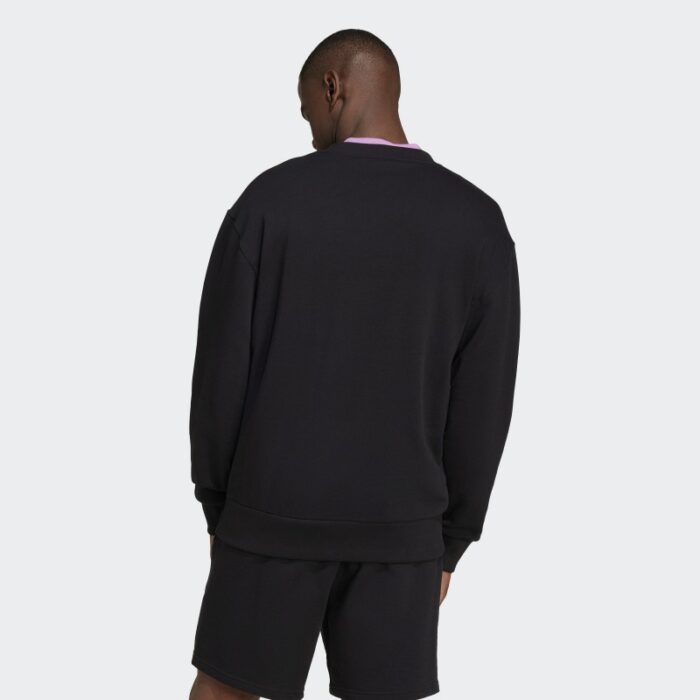 ⁦Adidas Mens' ALL SZN French Terry Sweatshirt- Black⁩ - الصورة ⁦5⁩