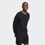 ⁦Adidas Mens' ALL SZN French Terry Sweatshirt- Black⁩ - الصورة ⁦6⁩