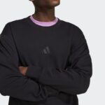 ⁦Adidas Mens' ALL SZN French Terry Sweatshirt- Black⁩ - الصورة ⁦8⁩