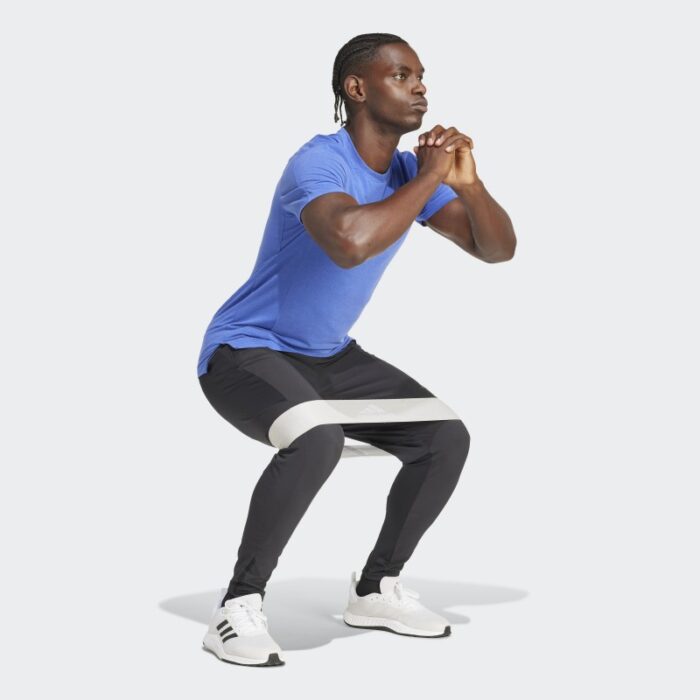 ⁦Adidas Mens' Designed for Training Hybrid Pants - Black⁩ - الصورة ⁦5⁩