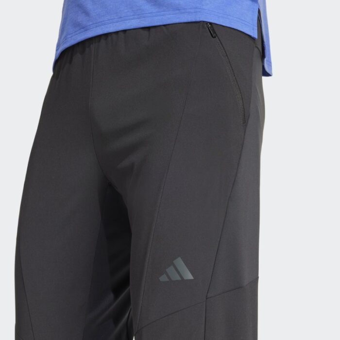 ⁦Adidas Mens' Designed for Training Hybrid Pants - Black⁩ - الصورة ⁦6⁩