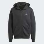 ⁦Adidas Mens' Designed for Training Full-Zip Track Jacket - Black⁩ - الصورة ⁦2⁩