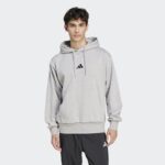 ⁦Adidas Mens' Essentials Feelcozy Fleece Hoodie - Grey⁩ - الصورة ⁦2⁩