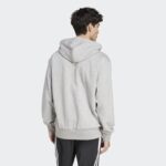 ⁦Adidas Mens' Essentials Feelcozy Fleece Hoodie - Grey⁩ - الصورة ⁦3⁩