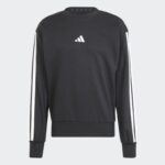Adidas Mens' Essentials 3-Stripes French Terry Sweatshirt - Black