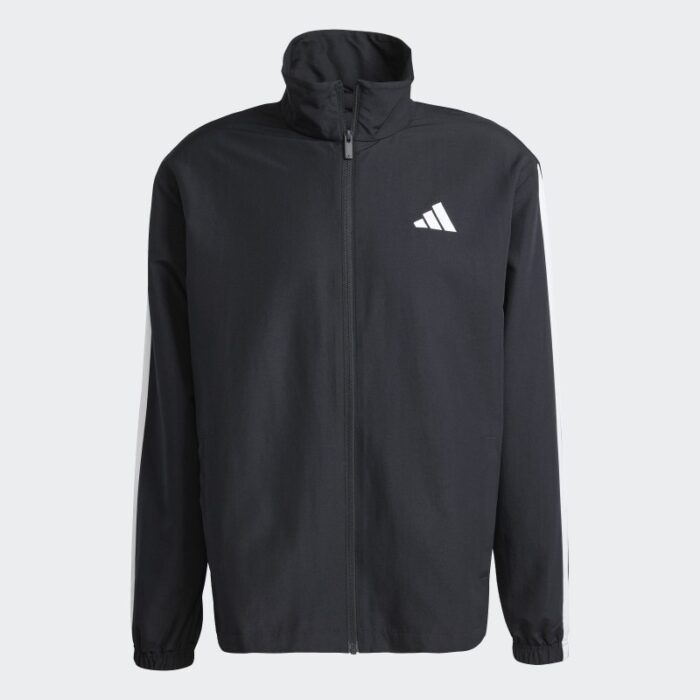 103391136_68d5ac377672c Adidas Mens' Sportswear Basic 3-Stripes Woven Track Suit - Black - الصورة 1