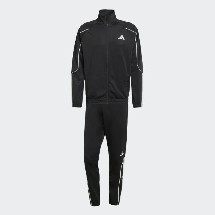 ⁦Adidas Mens' Sportswear 3-Stripes Track Suit - Black⁩ - الصورة ⁦2⁩