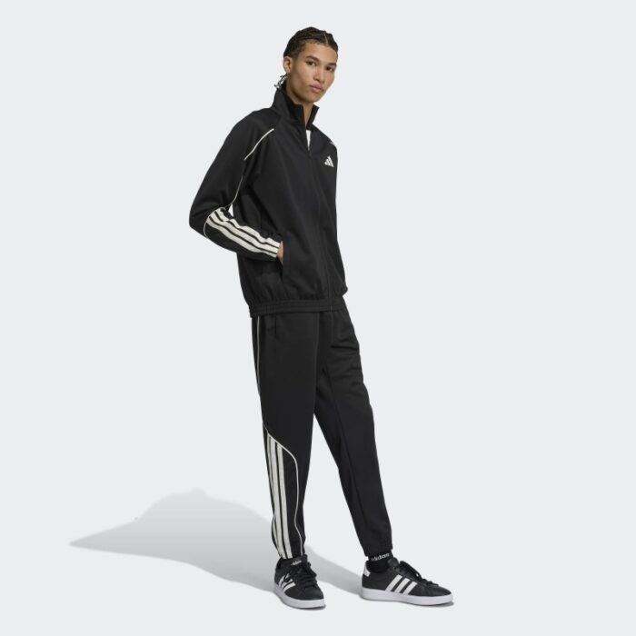 ⁦Adidas Mens' Sportswear 3-Stripes Track Suit - Black⁩ - الصورة ⁦6⁩