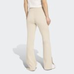 ⁦Adidas Womens' Soft Lux Flared Pants - Beige⁩ - الصورة ⁦3⁩