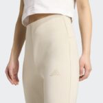 ⁦Adidas Womens' Soft Lux Flared Pants - Beige⁩ - الصورة ⁦5⁩