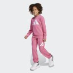 ⁦Adidas Kids' Essentials Joggers Set - Pink⁩ - الصورة ⁦4⁩