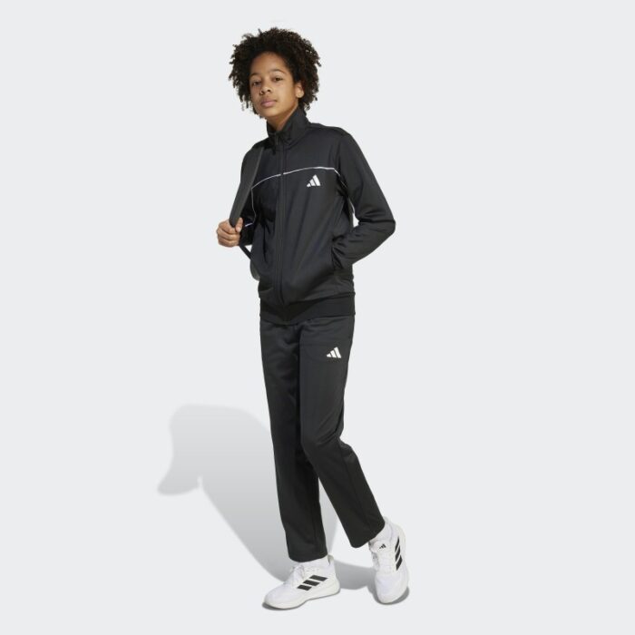 ⁦Adidas Kids' Unisex Tricot Colour Pop Track Suit - Black⁩ - الصورة ⁦6⁩