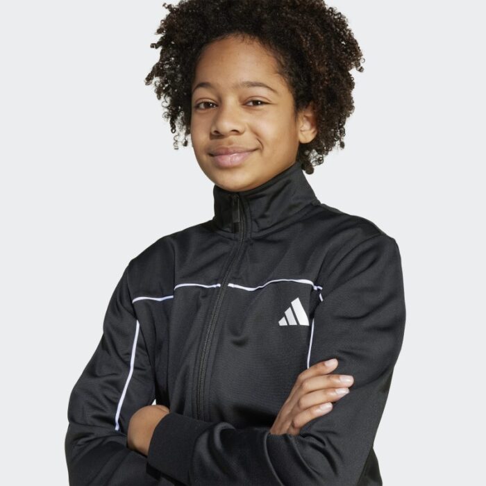⁦Adidas Kids' Unisex Tricot Colour Pop Track Suit - Black⁩ - الصورة ⁦7⁩