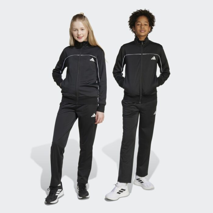 ⁦Adidas Kids' Unisex Tricot Colour Pop Track Suit - Black⁩ - الصورة ⁦10⁩