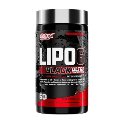 Nutrex Lipo 6 Black Ultra Concentrate Ultimate Thermogenic Fat Destroyer 60CAPS