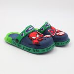 شبشب بتصميم سبايدر كيدز مضيء للأطفال لون كحلي وأخضر