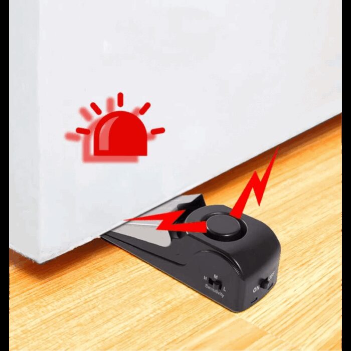 ⁦Door Stopper Alarm Black⁩ - الصورة ⁦2⁩