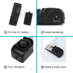 ⁦Door Stopper Alarm Black⁩ - الصورة ⁦3⁩