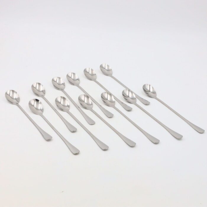 ⁦معالق صغيرة بيد طويلة 12 قطعة⁩ - الصورة ⁦2⁩