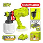 DYLLU Cordless spray gun 20V 650ml/min