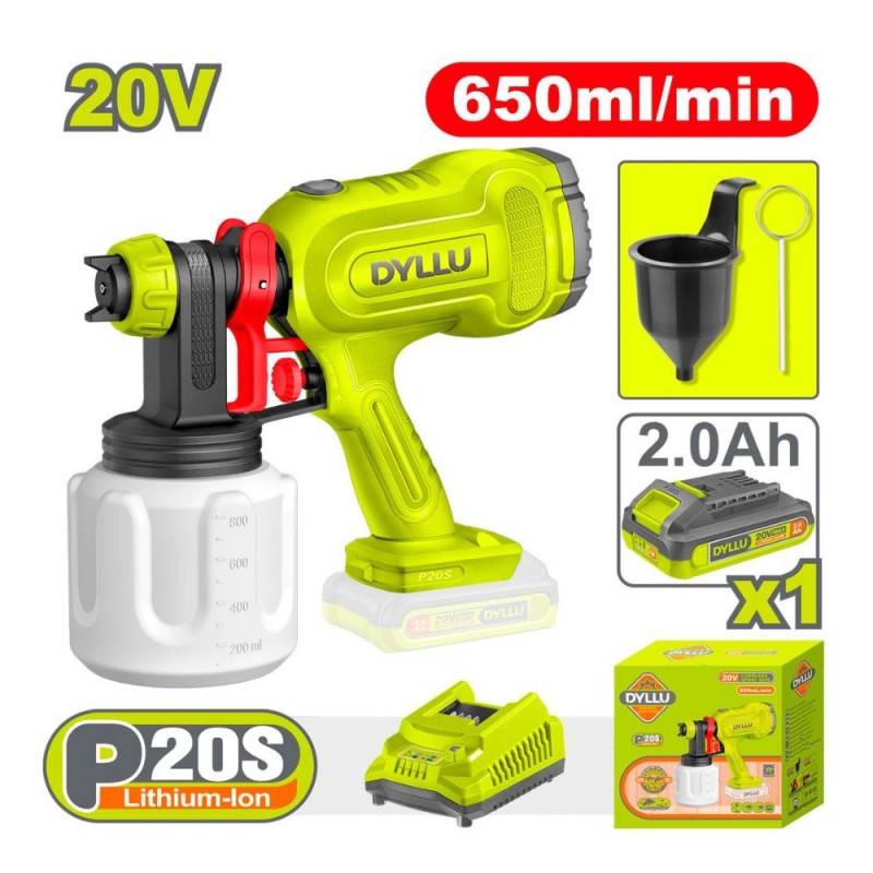 ⁦DYLLU Cordless spray gun 20V 650ml/min⁩ - الصورة ⁦1⁩