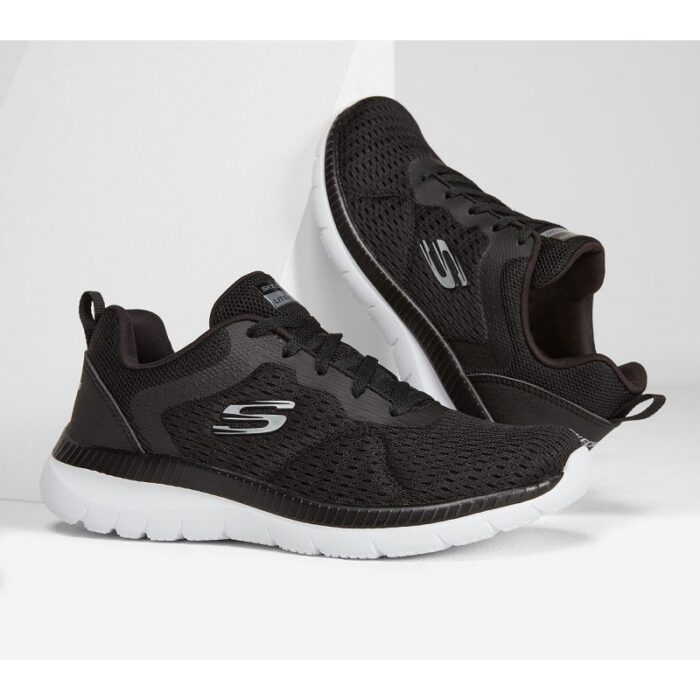 ⁦حذاء سكيتشرز باونتيفول - كويك باث للنساء لون أسود وأبيض - Skechers Women's Bountiful - Quick Path Shoes⁩ - الصورة ⁦2⁩