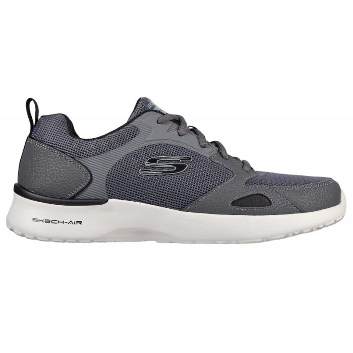 ⁦Skechers Men's Sport Skech-Air Dynamight Shoes - حذاء سكيتشرز سكيتش اير: ديانا ميت للرجال لون رمادي⁩ - الصورة ⁦5⁩