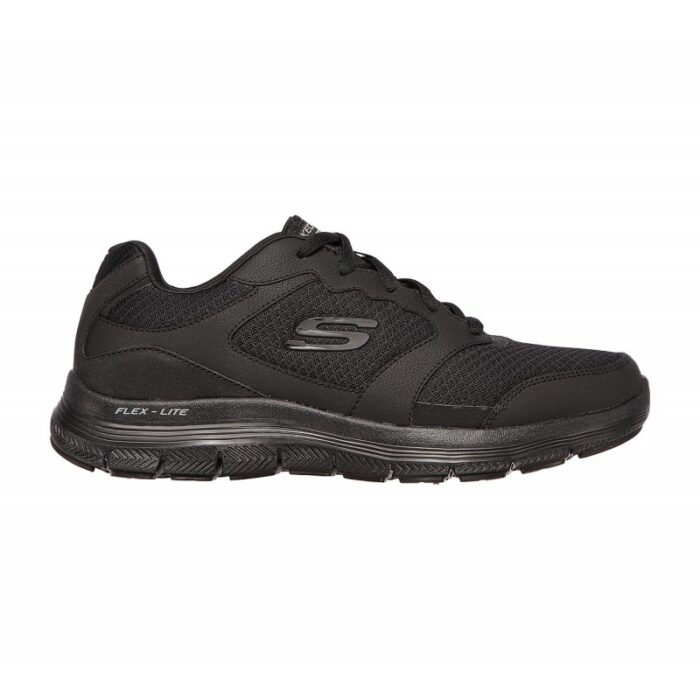 ⁦Skechers Men's Flex Advantage 4.0 Shoes - حذاء سكيتشرز فليكس ادفانتج 4.0 للرجال لون أسود⁩ - الصورة ⁦5⁩