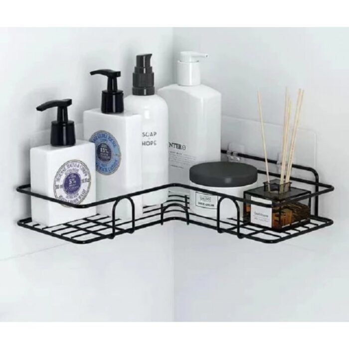 10313668_68e2718f3b044 رف زاوية معدن عدد 2 لون أسود - الصورة 1