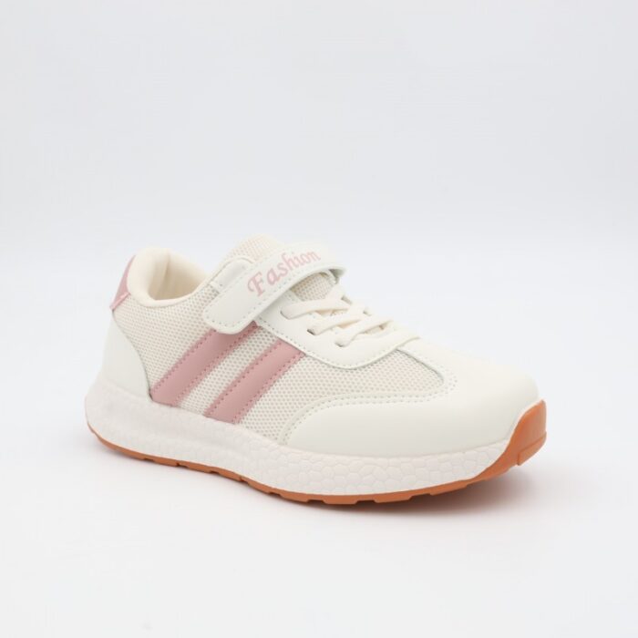 ⁦حذاء للأطفال والنساء لون أبيض وزهري⁩ - الصورة ⁦4⁩