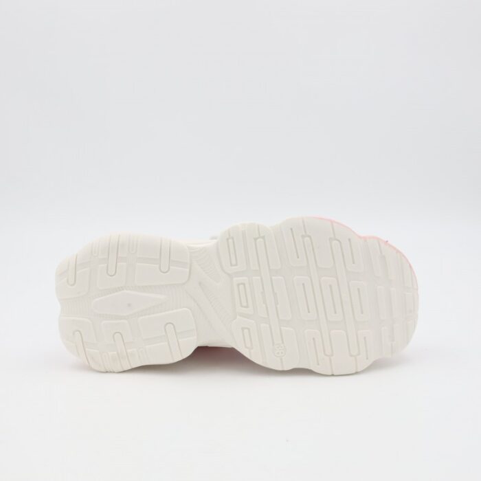 ⁦بوت رياضي بناتي للأطفال لون زهري وأبيض⁩ - الصورة ⁦6⁩