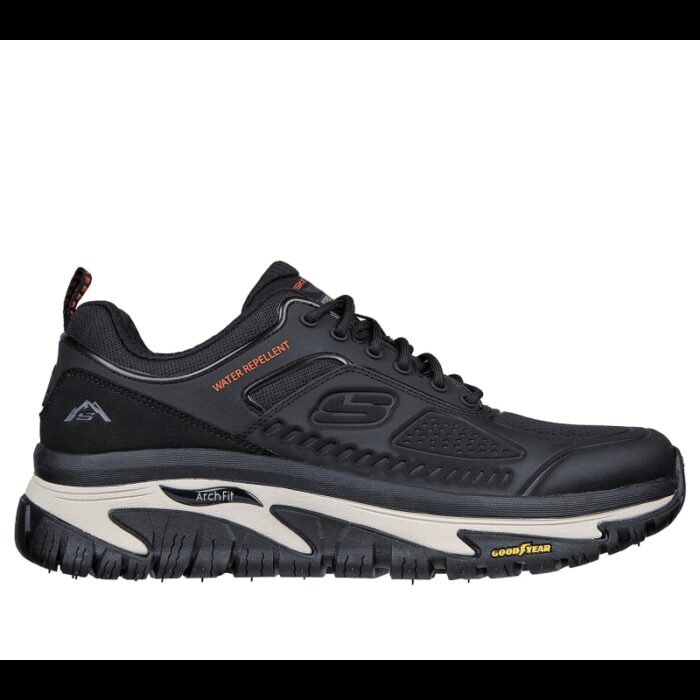 ⁦Skechers Men's Relaxed Fit: Arch Fit Road Walker - Recon Shoes - حذاء سكيتشرز ارتش فيت رود ووكر- ريكون للرجال لون أسود⁩ - الصورة ⁦2⁩