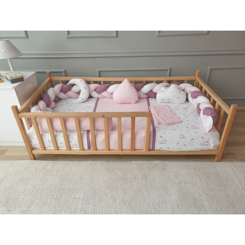 ⁦مفرش مونتيسوري حيوانات جدلة زهري⁩ - الصورة ⁦1⁩