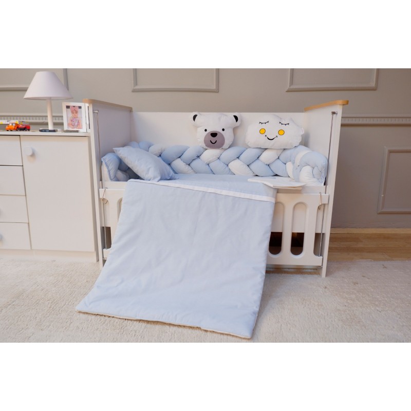 ⁦مفرش جدلة ازرق⁩ - الصورة ⁦1⁩