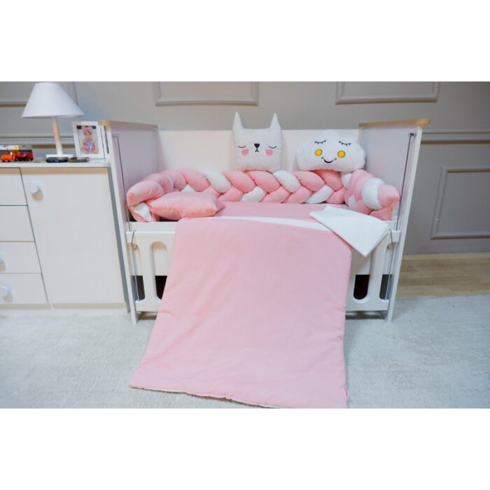 ⁦مفرش جدلة زهري⁩ - الصورة ⁦1⁩