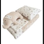 مفرش 4 قطع فيل بيج