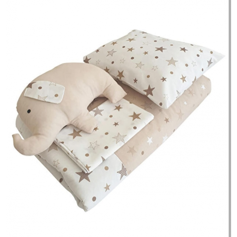 ⁦مفرش 4 قطع فيل بيج⁩ - الصورة ⁦1⁩