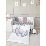 مفرش 4 قطع فيل زهري