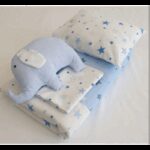 مفرش 4 قطع فيل ازرق