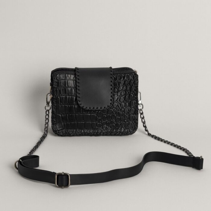 ⁦شنطة نسائية صغيرة لون اسود⁩ - الصورة ⁦2⁩