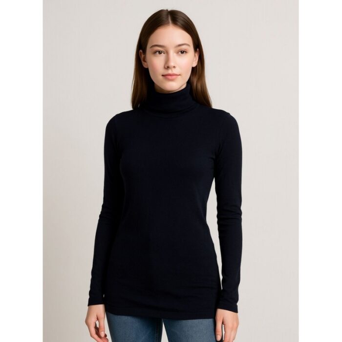 103391362_68e2e4e5ded89 بلوزة بودي جولف بأكمام طويلة للنساء لون أسود - الصورة 1