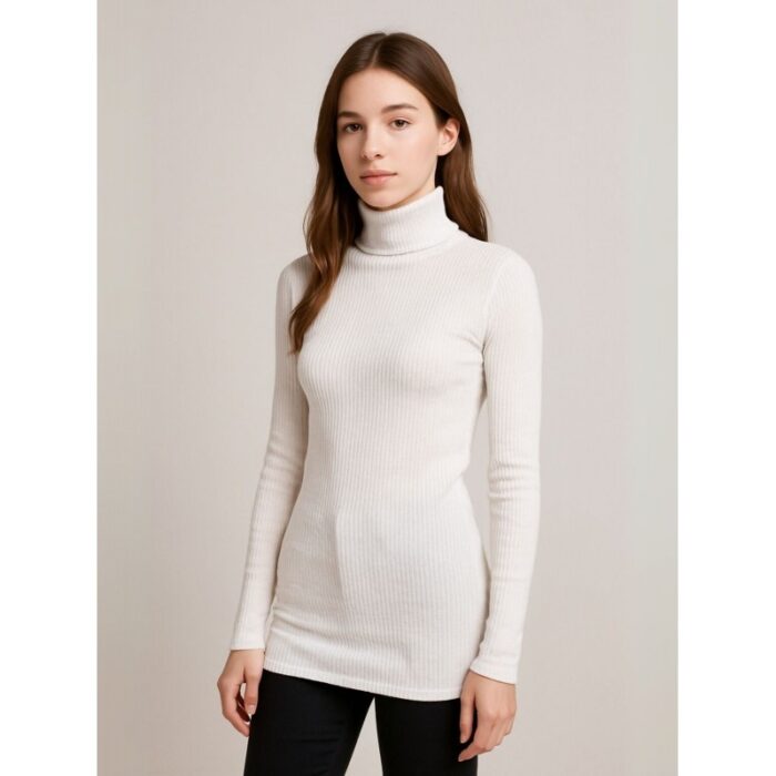 103391363_68e2e4e74be4b بلوزة بودي جولف بأكمام طويلة للنساء لون أبيض - الصورة 1