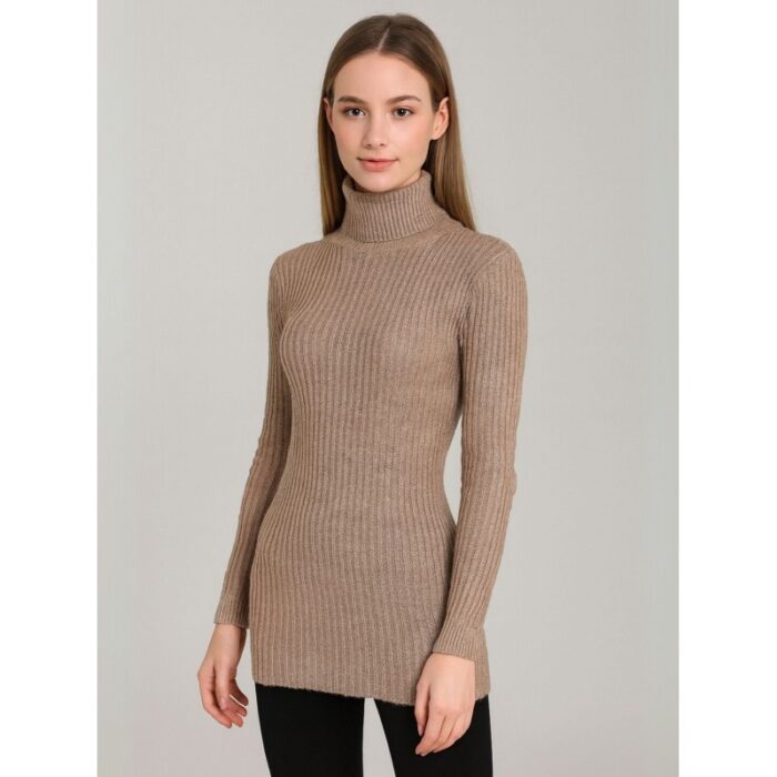 103391367_68e2e4ee03abc بلوزة بودي جولف بأكمام طويلة للنساء لون بيج - الصورة 1