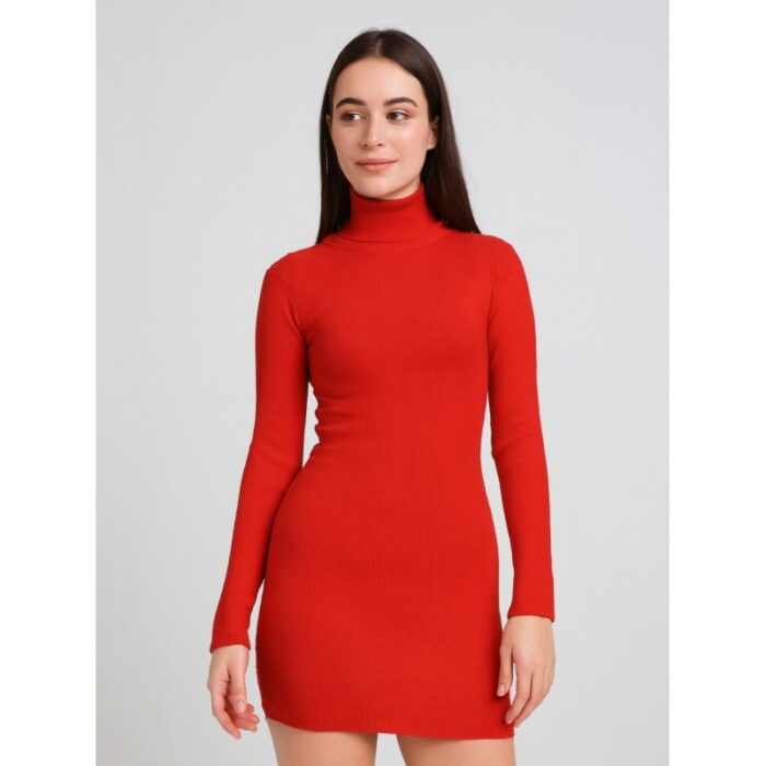 103391375_68e2e4f7360a9 بلوزة بودي جولف بأكمام طويلة للنساء لون أحمر - الصورة 1