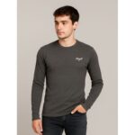 بلوزة بأكمام طويلة للرجال لون رمادي