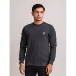 بلوزة بأكمام طويلة للرجال لون رمادي