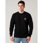 بلوزة بأكمام طويلة للرجال لون أسود