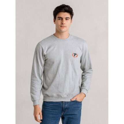 بلوزة بأكمام طويلة للرجال لون رمادي